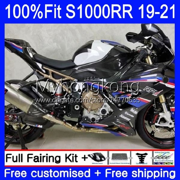 Fairings Injection Mold OEM para BMW S-1000 S 1000 RR S 1000RR S1000 RR Bodywork 3no.14 S-1000RR S1000RR 19 20 21 S1000-RR 2019 2020 2021 100% Fit Bodys Kit Blue