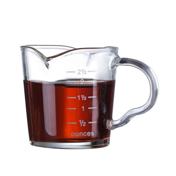 

wine glasses glass coffee cups measuring cup transparent milk with 2 spouts for indoor drinking tea latte 70ml