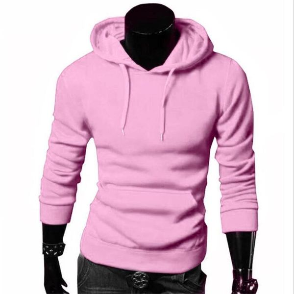 

spring and autumn men's hoodie casual fashion street couple sweatshirt trend solid color pullover sportswear hoodies & sweatshirts, Black