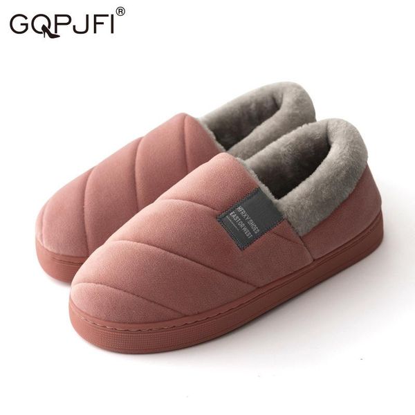 

faux fur winter warm shoes woman men indoor slippers soft plush anti-slip lovers home floor slipper cotton slides, Black