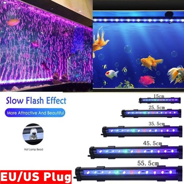 

aquariums lighting fish tank led bubble light aquarium colorful color changing waterproof decoration