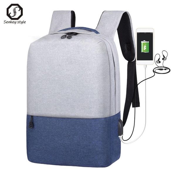 

backpack fashion men's usb charging men lapbackpacks casual travel school bag male anti-theft business for