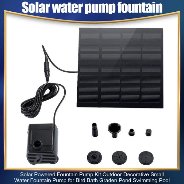

watering equipments solar powered fountain pump kit outdoor decorative small water for bird bath graden pond swimming pool