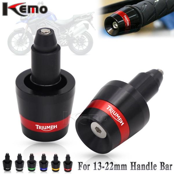 

handlebars 13-22mm motorcycle handle bar end weight handlebar grips cap anti vibration silder plug for daytona 675 675r 955 955i