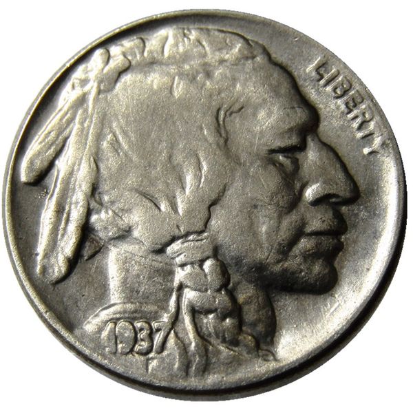 

us 1937-d 5c 3-1/2 legs (regular strike) buffalo five cents craft copy coin promotion factory price nice home accessories silver coins