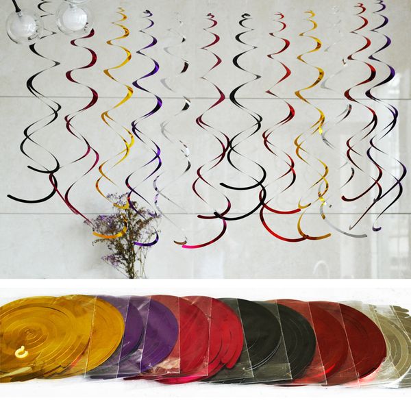

6 piec a pack of 90cm pvc pendant spiral pendant party decoration spiral open