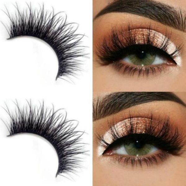 

pairs 100% real fake mink eyelashes 3d natural false eyelashe voulum lashes soft eyelash extension makeup kit 3d-401