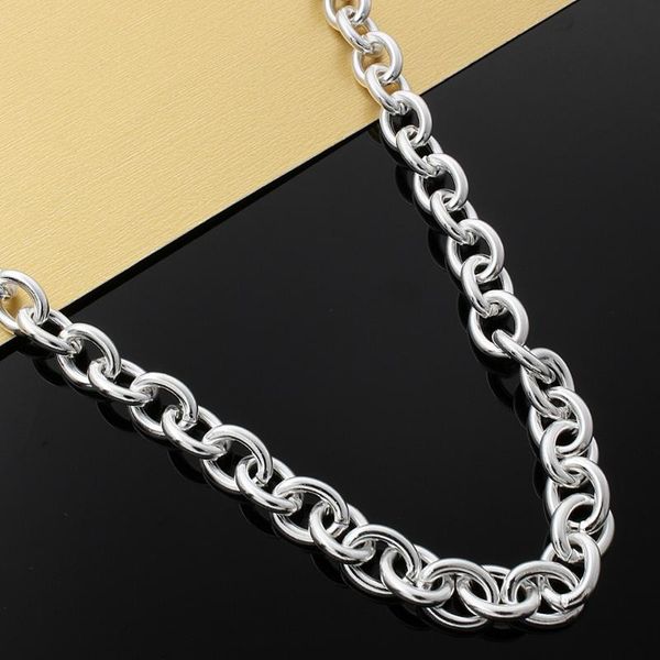

chains charms classic 925 sterling silver necklaces for men's woman fashion party wedding fine jewelry christmas gift
