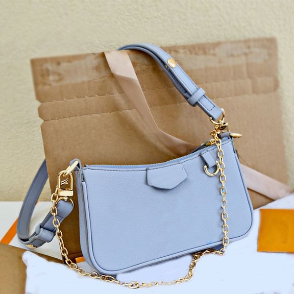 

chain messenger bags crossbody bag purse genuine leather gradient color zipper embossing letters plain