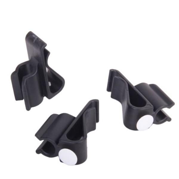 

golf training aids 3pcs bag clip on putter holder organizer club marker (black)