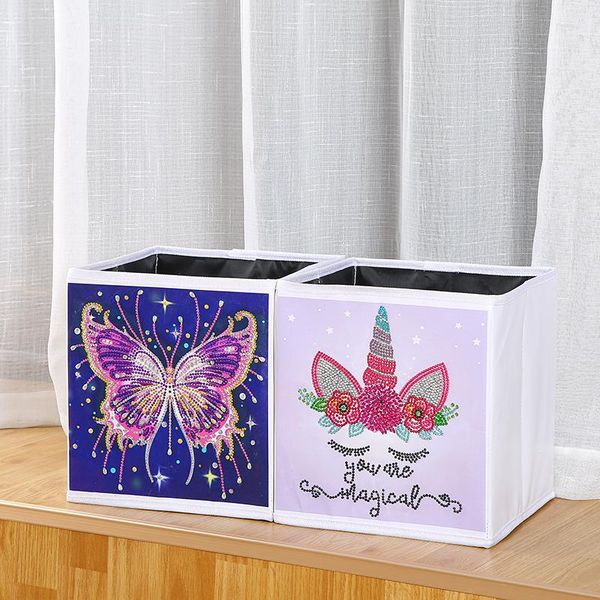 

diamond painting diy storage box special drill cross stitch embroidery art case foldable for bedroom craft