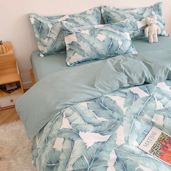 

bedding sets plant set luxury family sheet duvet cover pillowcase for boys girls room bed linen strawberry printed
