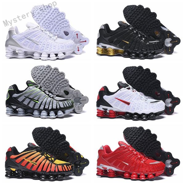 NIKE MAX SHOX TL 2022 Chegada TL homens sapatos triplos preto branco puro platinum argila laranja sunrise lime blast treinadores esporte sneaker tamanho 40-46 E1