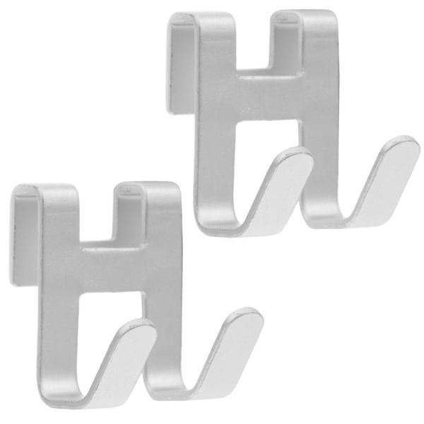 

2pcs household nail hooks towel hanger clothing aluminum & rails