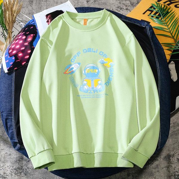 

men's hoodies & sweatshirts autumn spring 2021 sweatshirt black white loose hip hop punk pullover streetwear casual fashion clothes ove