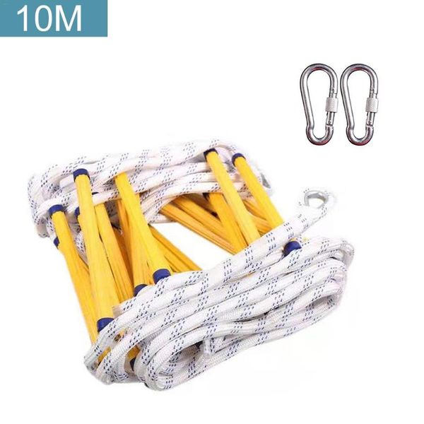 

cords, slings and webbing escape ladder nylon lifeline safety climbing work with hook carabiner