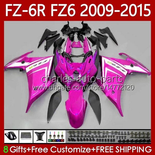 Carenature OEM per YAMAHA FZ 6R 6N 6 FZ6 R N 600 FZ-6R FZ600 FZ6R 2009 2010 2011 2012 2013 2014 2015 Corpo 103No.128 Gloss Rose FZ-6N 09 10 11 12 13 14 15 FZ6N 09- 15 Kit Carrozzeria