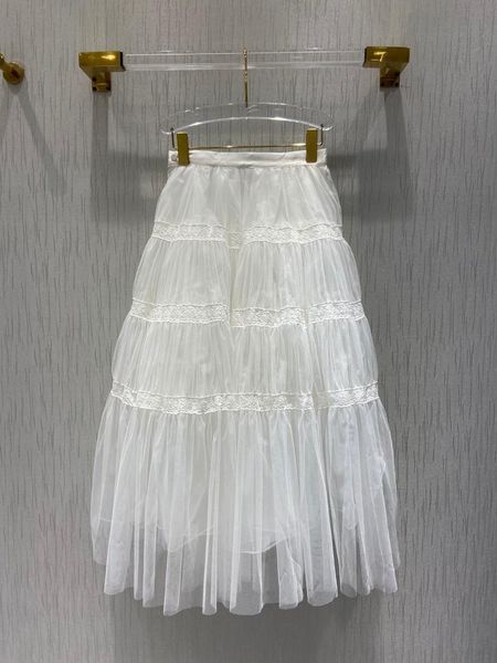 

skirts ladies 2021 fashion lace stitching puffy skirt 1230, Black