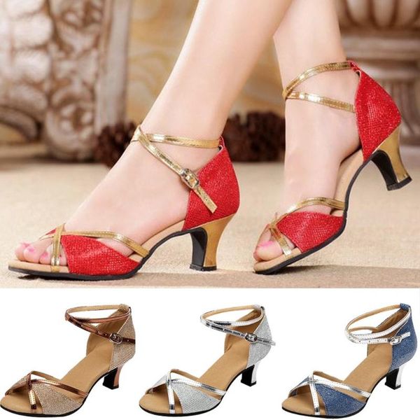 

women rumba waltz prom ballroom latin salsa dance shoes square fashion spring peep british wind spike heel apr 25 sandals, Black