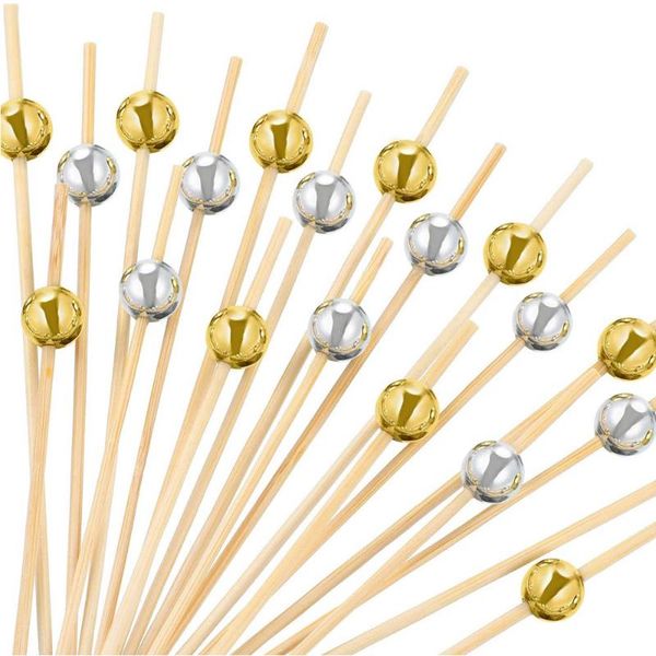 

disposable flatware 200 bamboo sticks fruit cocktail kimchi handmade toothpicks picnic wedding birthday party supplies furnishings