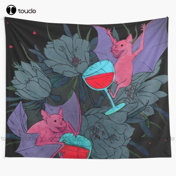 

tapestries party bats animal festive night fun character vivid urban bird tapestry anime custom decoration wall hanging