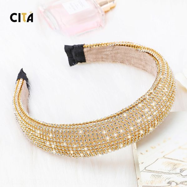 

KP4 luxury shining twill high end hair luxury shining twill headbands diamondhigh end diamond hairband, Silver
