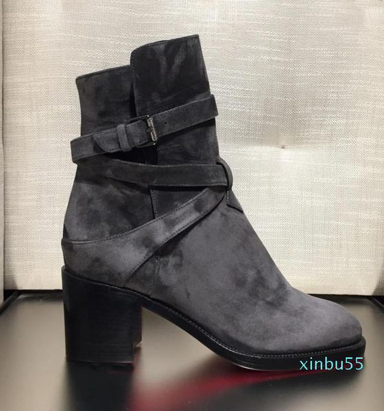 

boots casual-chic design chunky heels women's reds bottom ankle boot winter luxey designer party red soles black