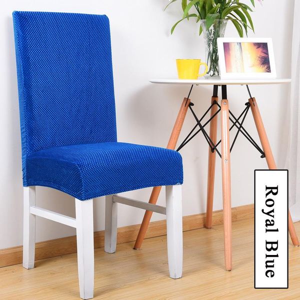 

chair covers anti-dirty checkered print knitting spandex slipcover protector kitchen banquet wedding dinner restaurant
