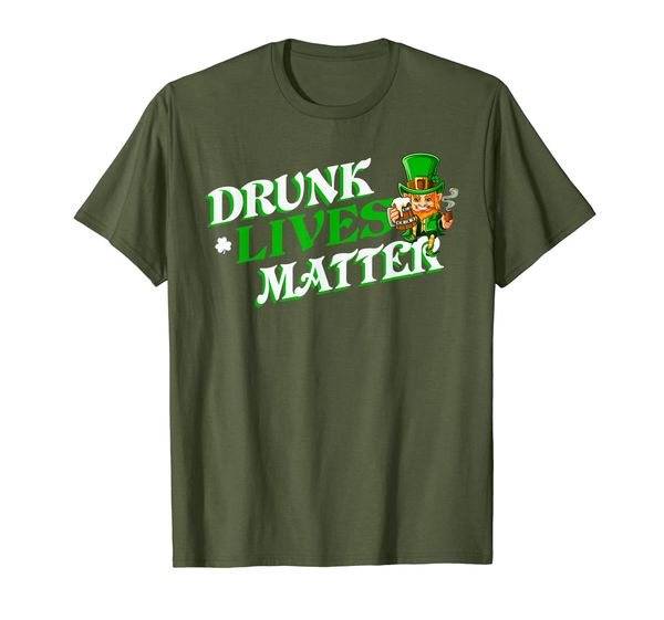 

Drunk Lives Matter St Patricks Day Men Beer Leprechaun T-Shirt, Mainly pictures