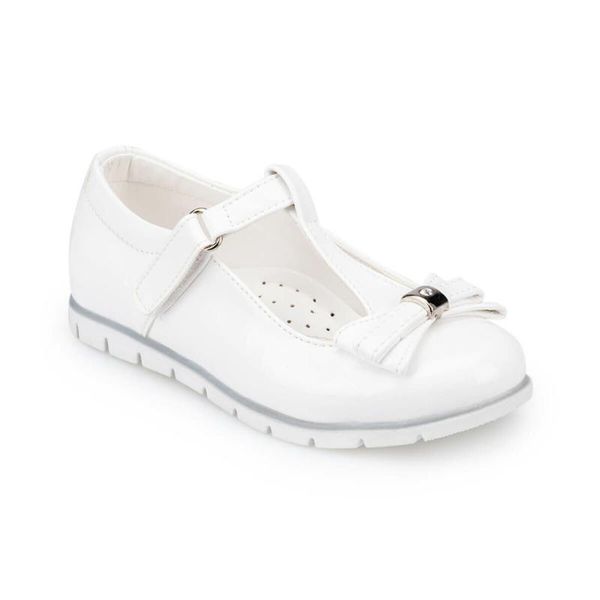 

91. 510082.p white female child ballerina polaris sneakers, Black;red