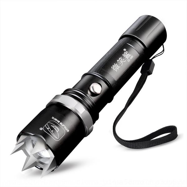 

vli smile shark aluminum alloy charging focusing s torches led anti flashwolf self defense strong light flashlight with attack head