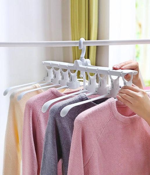 

hangers & racks multi-function clothes hanger storage household drying shelf wardrobe clothes-drying dormitory folding hook