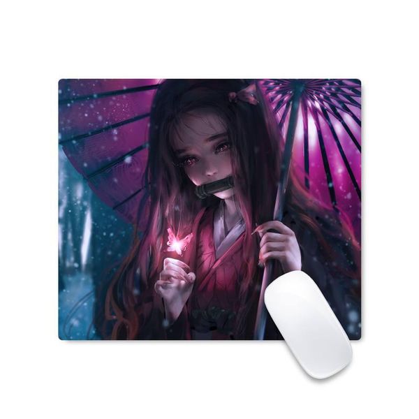 

mouse pads & wrist rests kawaii demon slayer gamer play mats mousepad pad desk protect game officework mat non-slip lapcushion