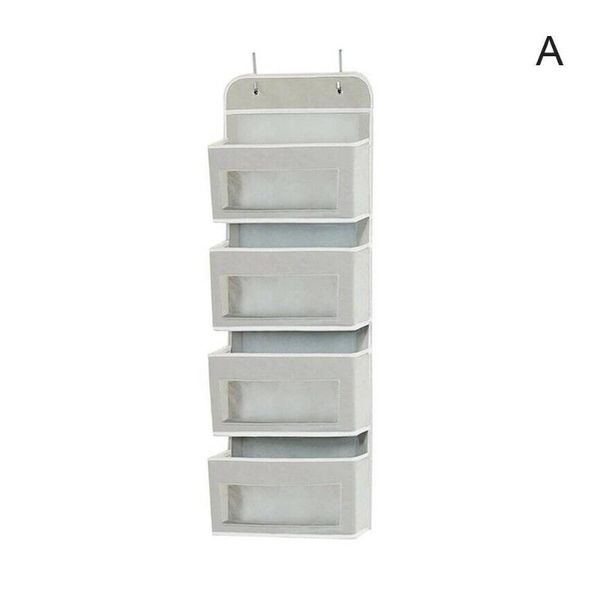 

storage bags non-woven bag 4 big pockets behind the door organizer kitchen wardrobe storag bathroom m1a8