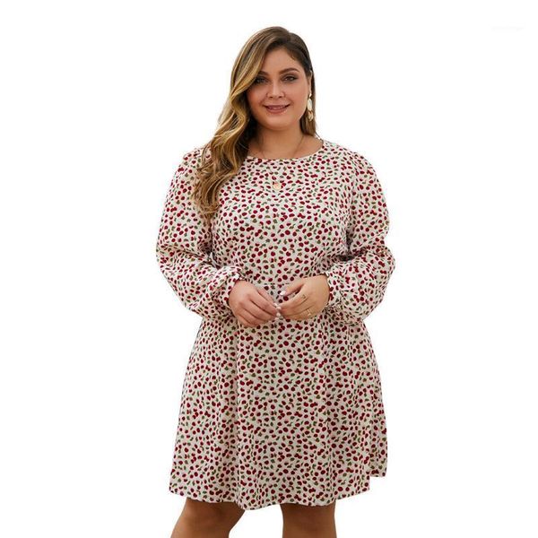 

casual dresses loulan queen 2021 woman clothes large plus size women's small floral waist zipper long-sleeved dress elegant, Black;gray