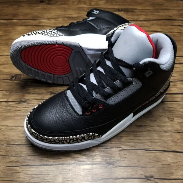 

shoes quality jumpman 3 3s black cement basketball running trainers fashion designer sneakers