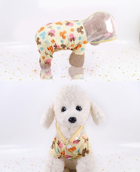 

dog apparel raincoat cats pet clothes rain coat for dogs hoody waterproof pets outdoor raincoats small medium large clothing