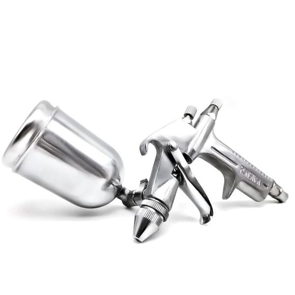 

professional spray guns 120ml pneumatic airbrush sprayer alloy painting atomizer tool with hopper