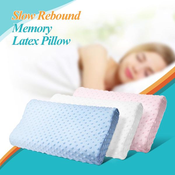 

pillow 3 colors foam memory orthopedic travel sleeping latex neck rebound pregnancy protect health care