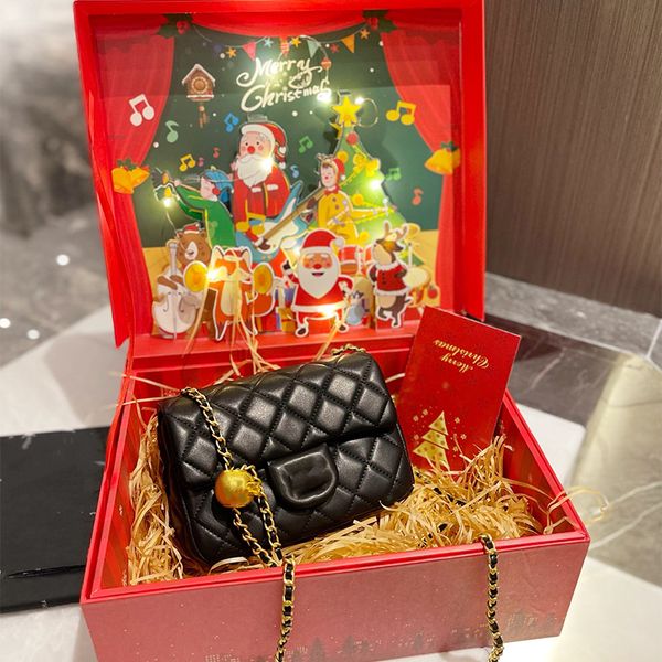 

2021 fashion handbags bags christmas gift box packaging leather rhombus small golden ball designer handbags luxury street women's imita