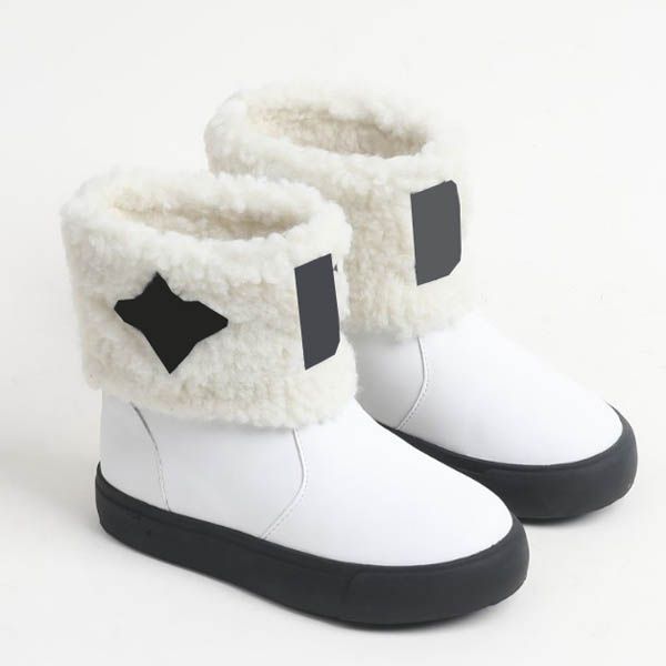 

winter kids boots girl boy boot short shoes classic letter baby child casual snow fashion warm-boots eur size: 26-35 designer ourdoor shoe, Black;grey