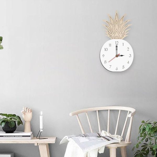 

wall clocks nordic style fruit clock silent wooden for home living room modern designed 5.1