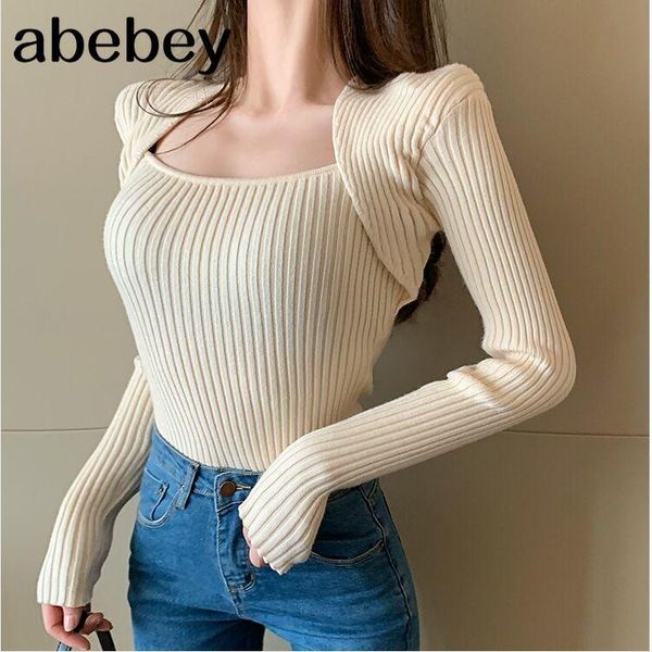 

women's sweaters soft thick winter slim pullovers women knitted full sleeve u-neck elegant chic pullover sweater female bh219, White;black