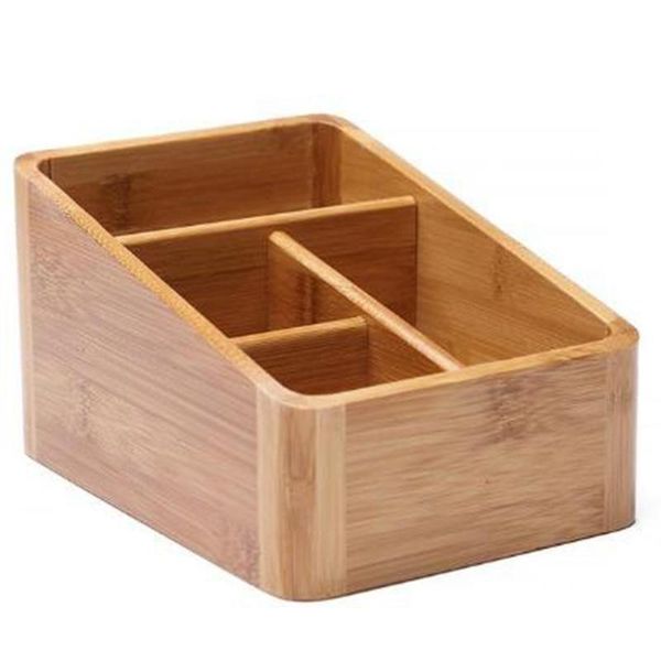 

remote control holder key collection cosmetics receipt inclusion organizer storage box wooden cosmetic bags & cases