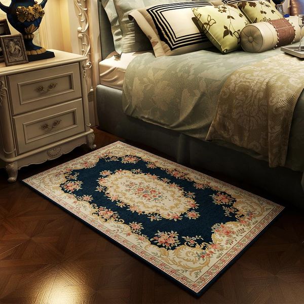 

carpets european style chenille carpet bedroom living room flower floor mat