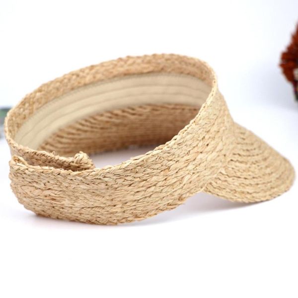 

wide brim hats womens summer woven straw open sun hat foldable packable roll-up sunscreen outdoor sports beach visors baseball ca, Blue;gray