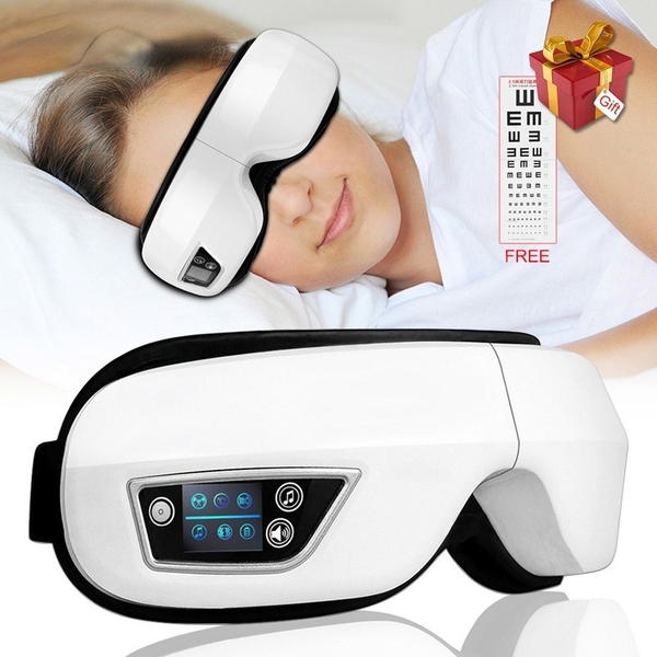 

eye massager 4d smart airbag vibration eye care instrument compress bluetooth eye massage glasses fatigue pouch & wrinkle