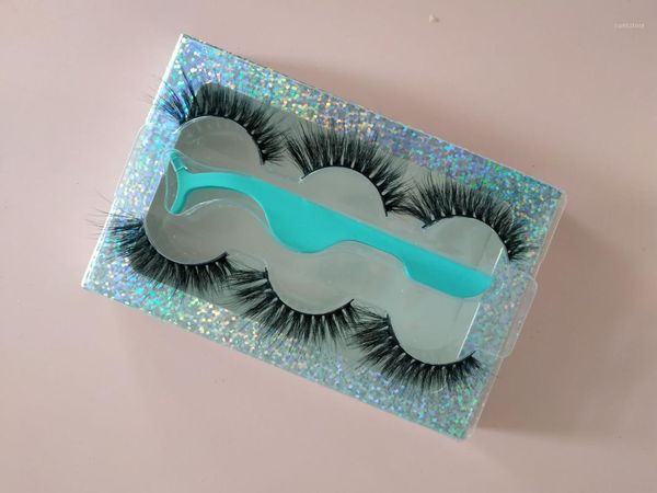

faux mink lashes dramatic volume fake handmade reusable wispy makeup1