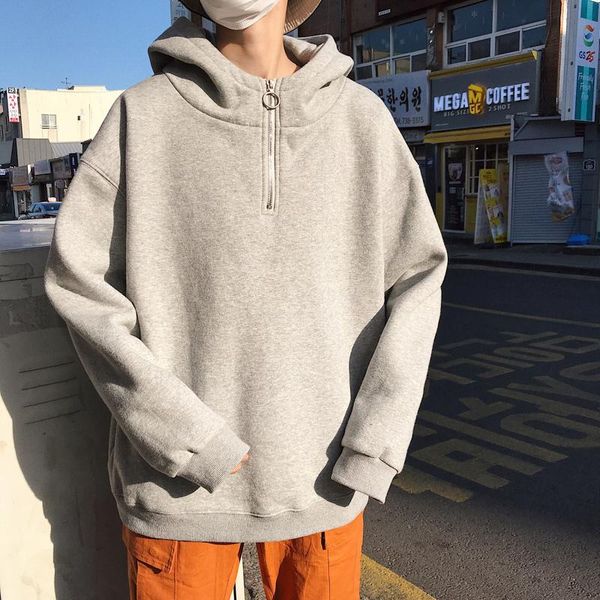 

men's hoodies & sweatshirts 2021 sweater hooded spring five color and women's loose youth streetwear college tidal current surpris, Black
