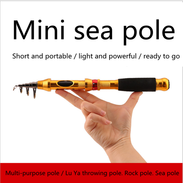 

boat fishing rods short-section small sea pole hard-adjusted carbon mini portable 1.5m 1.8m 2.1m 2.4m 2.7m 3.0m 3.6m four colors optional